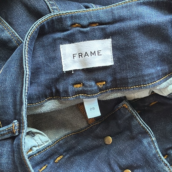 FRAME Le Catroux Seam High Waisted Crop Flare Jeans 28 - Picture 6 of 7